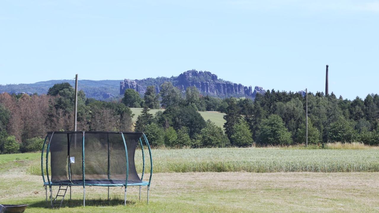 Auszeit Mit Weitblick In Der Saechsischen Schweiz - Kleiner Bauernhof Mit Tieren Und Wallbox Rathmannsdorf Exterior foto