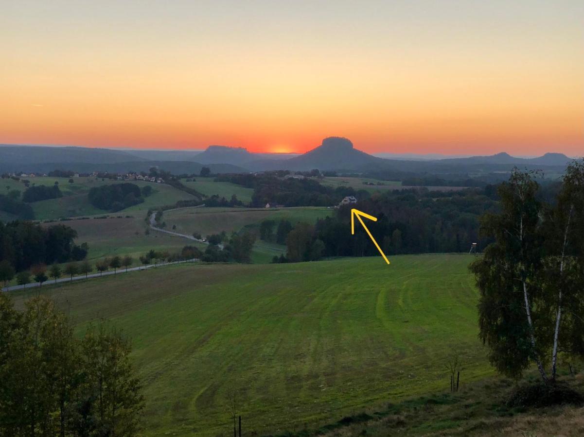 Auszeit Mit Weitblick In Der Saechsischen Schweiz - Kleiner Bauernhof Mit Tieren Und Wallbox Rathmannsdorf Exterior foto